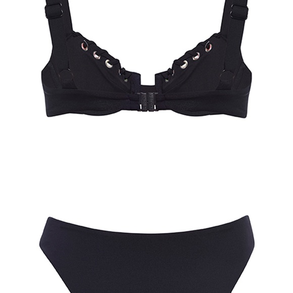 Vetchy Laguna Black Bikini with Colorful Eyelets new with tags - Picture 4 of 6